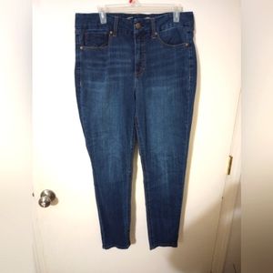 Seven 7 jeans woman's size 14 blue 34 L29 tummyless high rise skinny